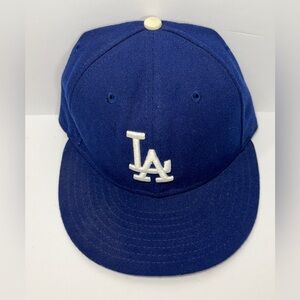 New Era 59FIFTY Los Angeles Dodgers Fitted Sz 7 Hat Cap LA Authentic On-Field